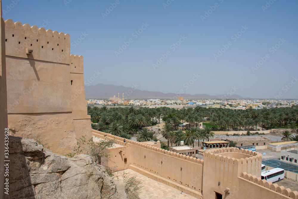 This Omani fortress view is nestled in the mountains with a fantastic view across the plains to spot unsuspecting visitors.