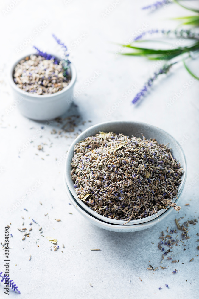 Dried lavender flowers Dried lavender flowers