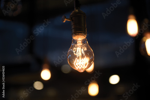  light bulbs against background