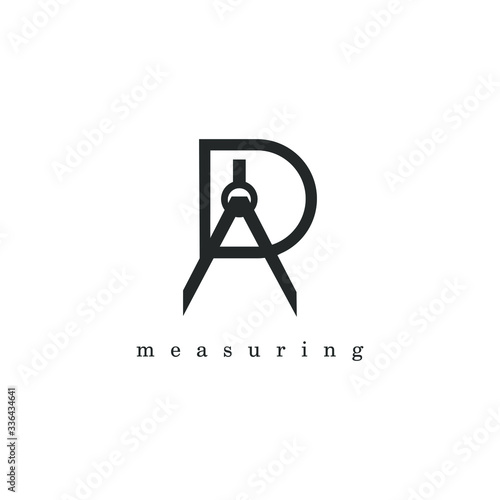 D logo letter,with mathematical term design.