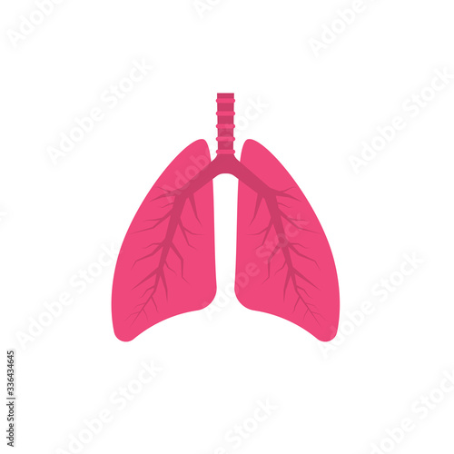 Human lungs icon. Vector illustration