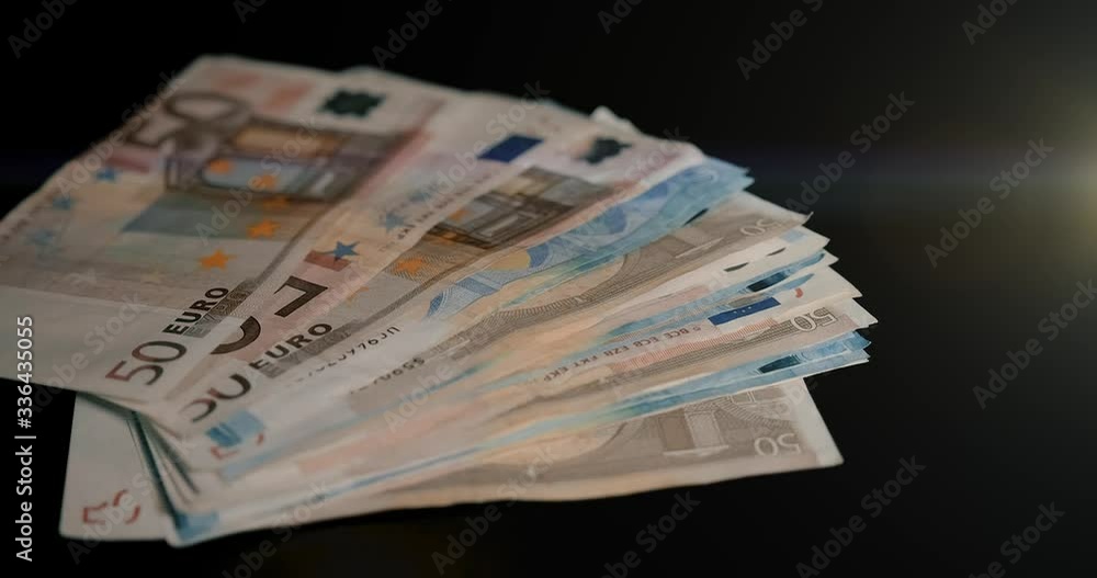 Hands Take Euro Banknotes from the table Quickly Hands Take Euro Banknotes from the table Quickly