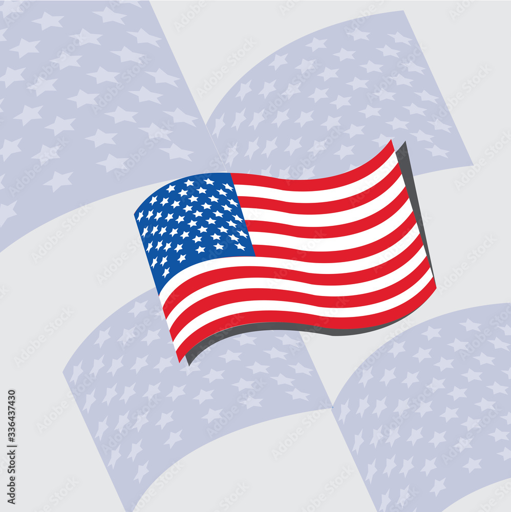 Fototapeta premium USA FLAG