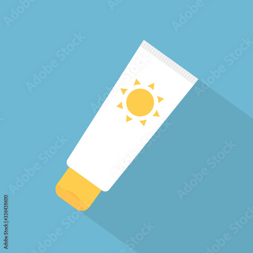 sun protection lotion icon- vector illustration