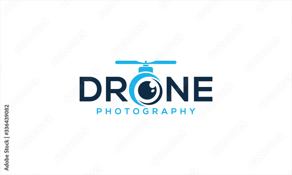 Drone logo design template
