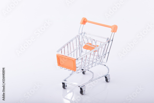 Shopping Cart Isolated On White