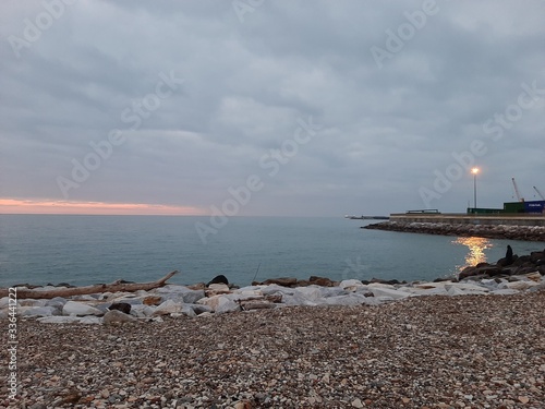 sunset on the beach