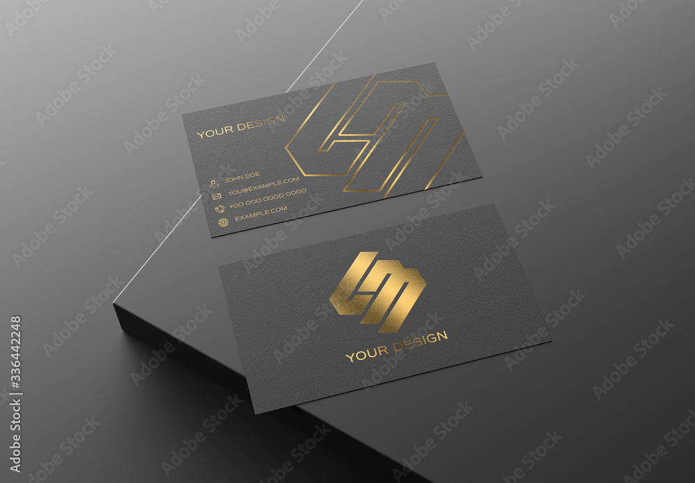 Black and Gold Business Card Mockup Stock Template | Adobe Stock black-and-gold-business-card-mockup-stock-template-adobe-stock