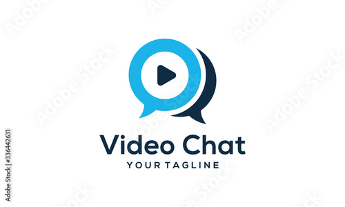 Video chat logo template