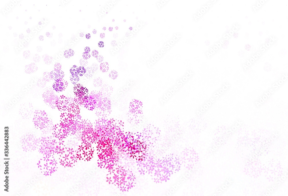 Light Pink, Yellow vector abstract background with leaves. Light Pink, Yellow vector abstract background with leaves.