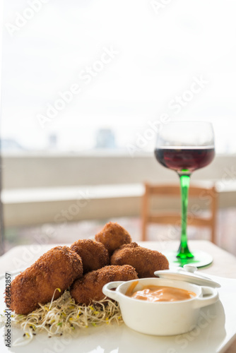 Croquettes and Wine