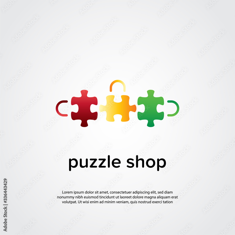 puzzle Shopping Logo Template MS 3