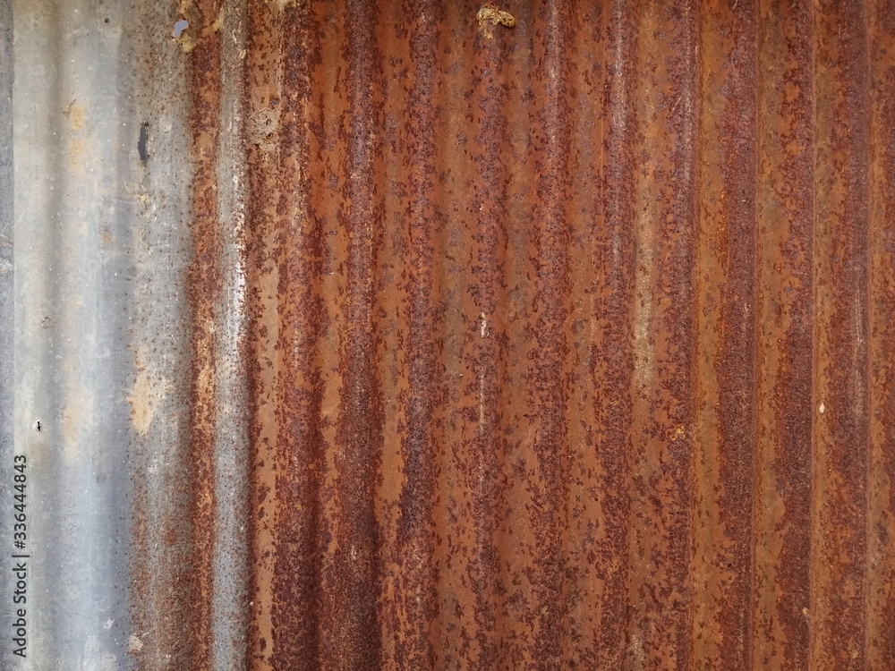 Zinc with rust pattern background. Zinc plate wall. Zinc with rust pattern background. Zinc plate wall.