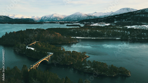 Two old bridges over Straumen, on highway 661 in Skodje municipality, between Straumen and Digernes, Stettevegen, Skodjestraumen, More og Romsdal, Norway 2020
 photo