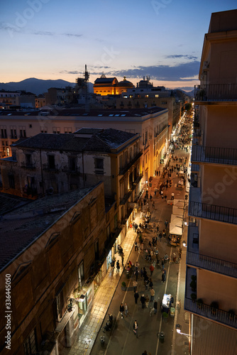 City street night life