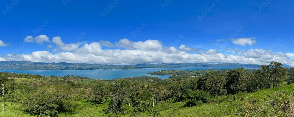 Arenal National Park with Arenal Volcano and Arenal Lake in Costa Rica