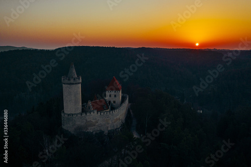 Kokorin Castle is a castle located northeast of Melnik, Czech Republic. It was built in the first half of the 14th century by order of Hynek Berka. It was heavily damaged during the Hussite wars.