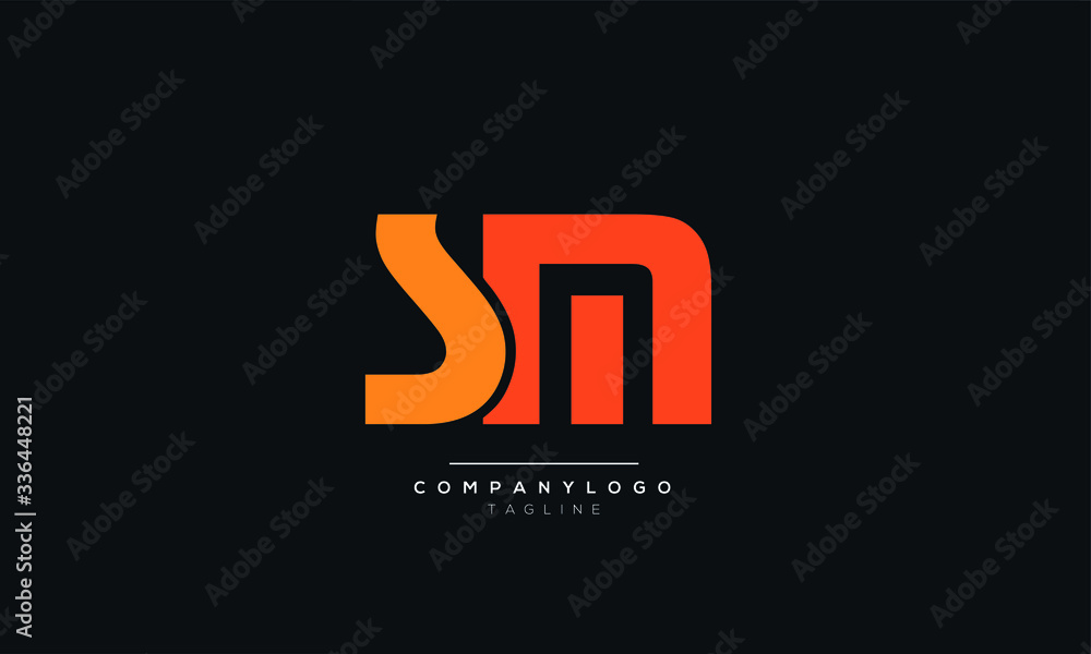 SM MS S M Letter logo alphabet monogram initial based icon design SM MS S M Letter logo alphabet monogram initial based icon design