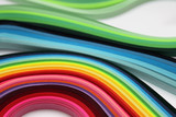 Abstract color rainbow strip paper horizontal background.