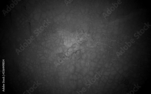 Old wall texture cement dark black gray background abstract grey color design are light with white gradient background.