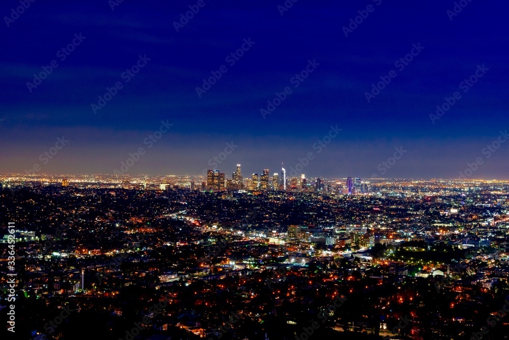 Los Angeles lights at night