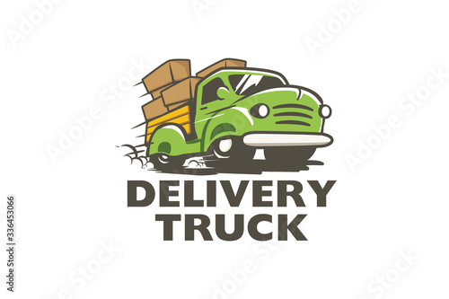 delivery truck vector graphic for any business