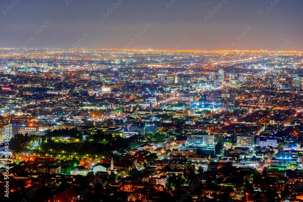 Fototapeta premium Los Angeles lights at night