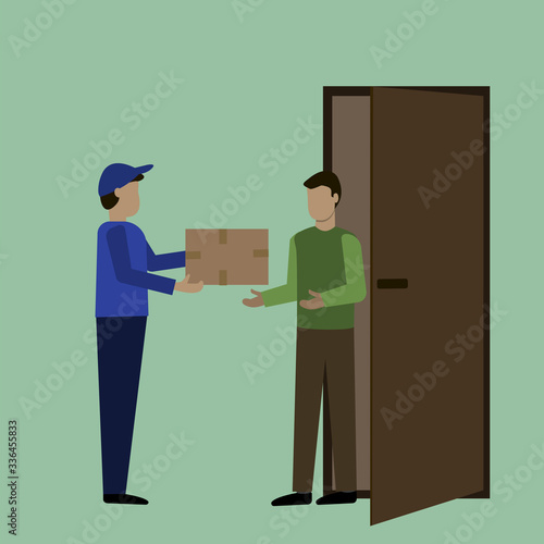 Delivery by courier to the recipient during quarantine.