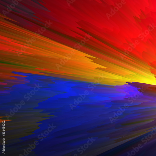 Abstract 3D explosion illustratoin. Colorful graphic design. Hight resolution creative background.