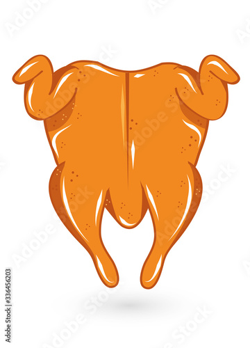 leckeres saftiges Brathähnchen frisch aus dem Ofen