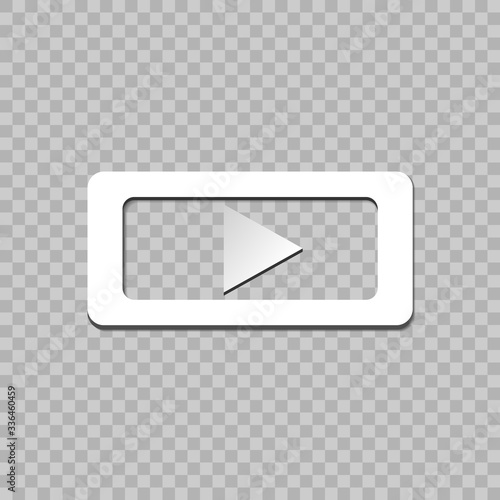 Red button video player. Social media. Social Media Background Sign Download. Vector Logo