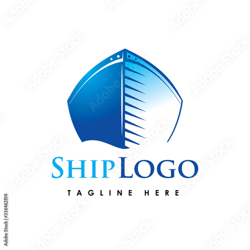 Ship Logo vector illustration boat