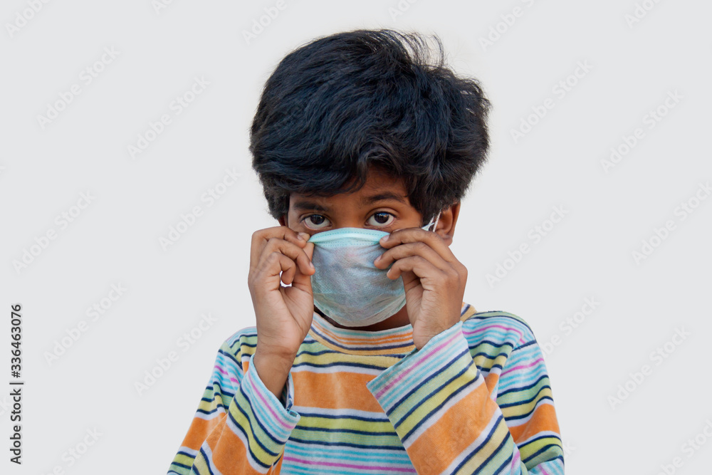 Portrait Of Boy Wearing medical protective Mask
Portrait Of Boy Wearing medical protective Mask