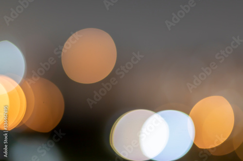 Fototapeta Naklejka Na Ścianę i Meble -  Background blur: bokeh light in city night lights, blur, blurred background To see the light outside the focus bokeh lights