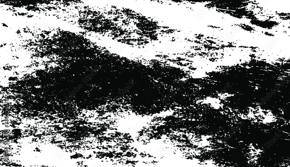 Obraz premium Dark grunge urban texture vector. Distressed overlay texture. Grunge background. Abstract obvious dark worn textured effect. Vector Illustration. Black isolated on white. EPS10.