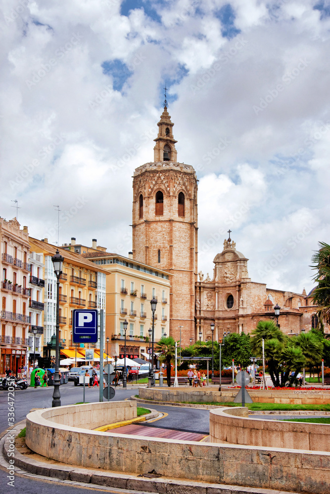 Metropolitan Cathedral and Micalet tower in Valencia