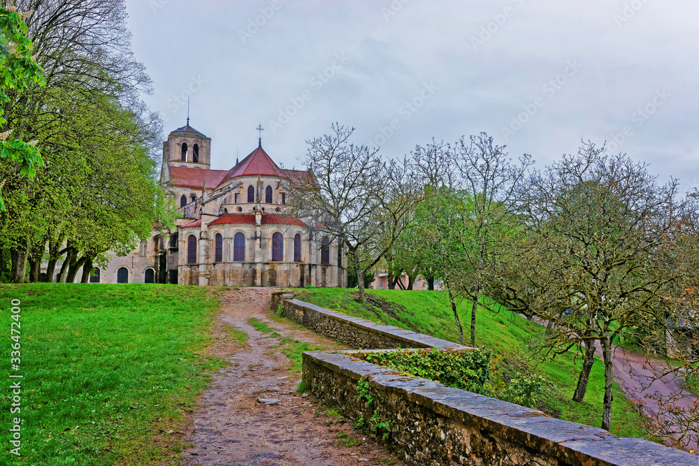 Vezelay Abbey in Bourgogne Franche Comte region France