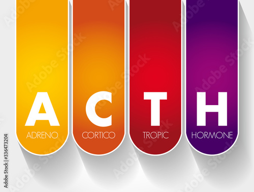 ACTH - Adrenocorticotropic hormone acronym, medical concept background