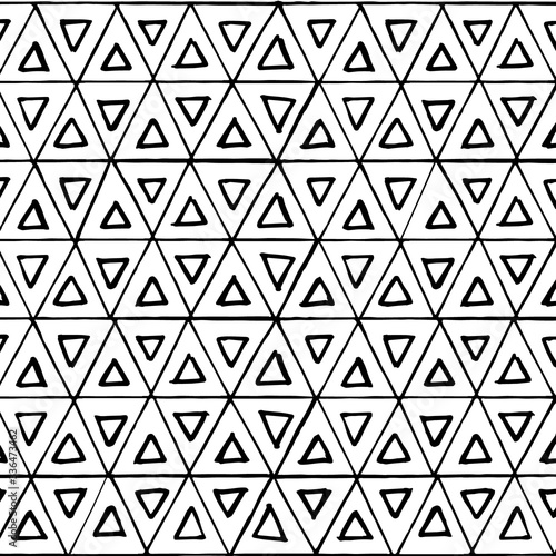 Black and white geometric vector pattern