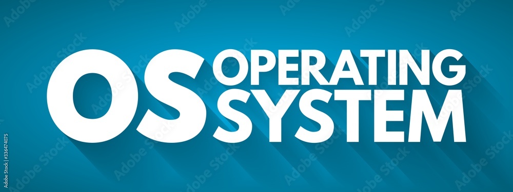 OS - Operating System acronym, business concept background OS - Operating System acronym, business concept background