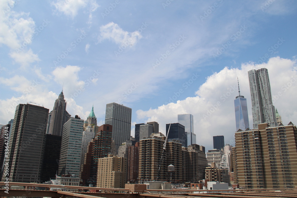 skyline new york (vue de Manhattan)