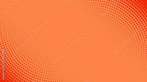 Vector orange abstract background with dots