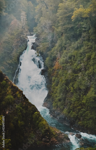 Waterfall in the forest, Patagonia Argentina