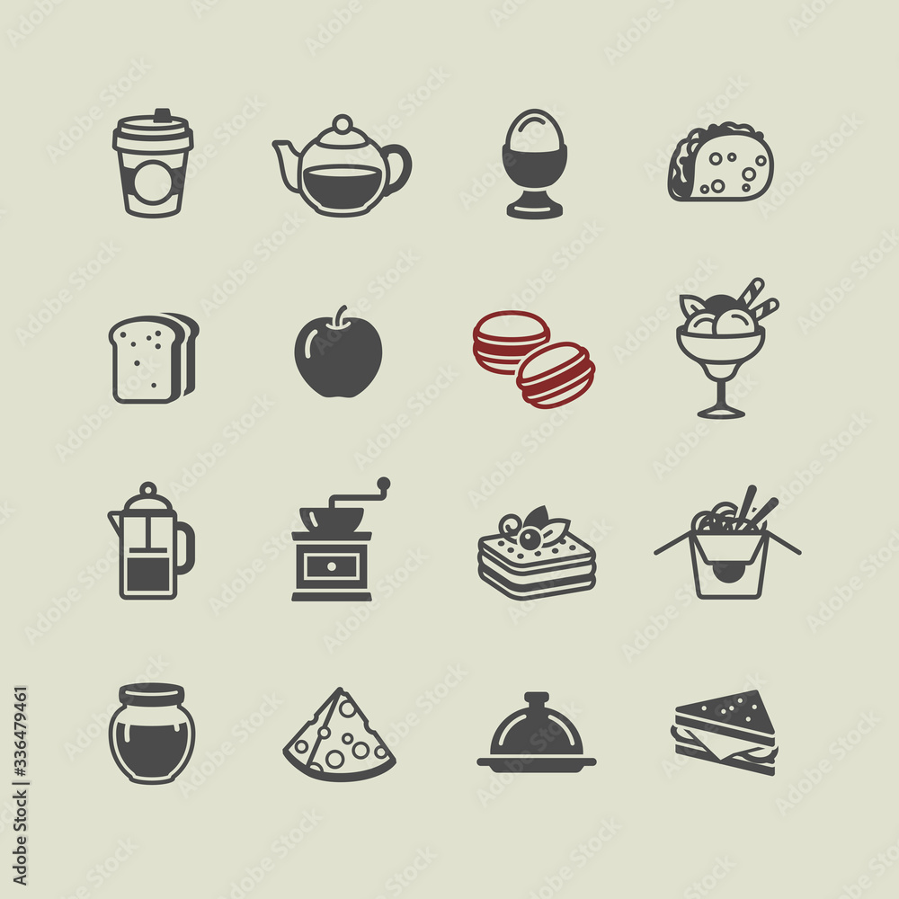 Food and Drink icons set Food and Drink icons set