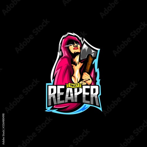 sweet reaper mascot logo