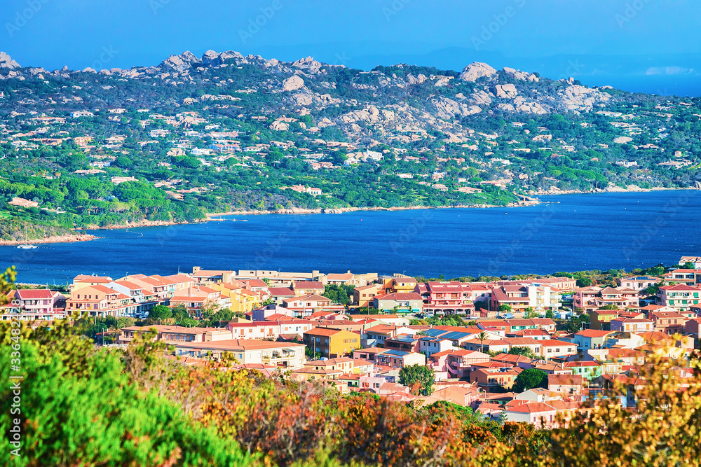 Landscape of Palau Maddalena Island Sardinia