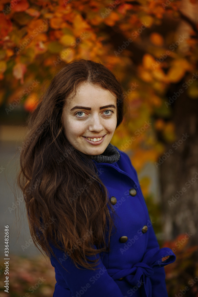 Autumn in the park. gold autumn. girl posing in autumn park Autumn in the park. gold autumn. girl posing in autumn park