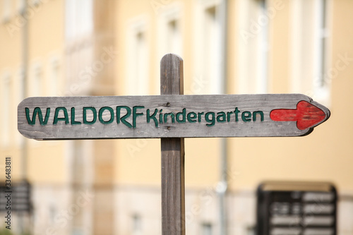 Schild Waldorf Kindergarten