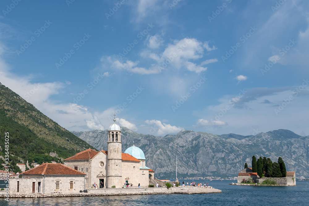 The island of Gospa od Skrpela, in the Bay of Kotor.