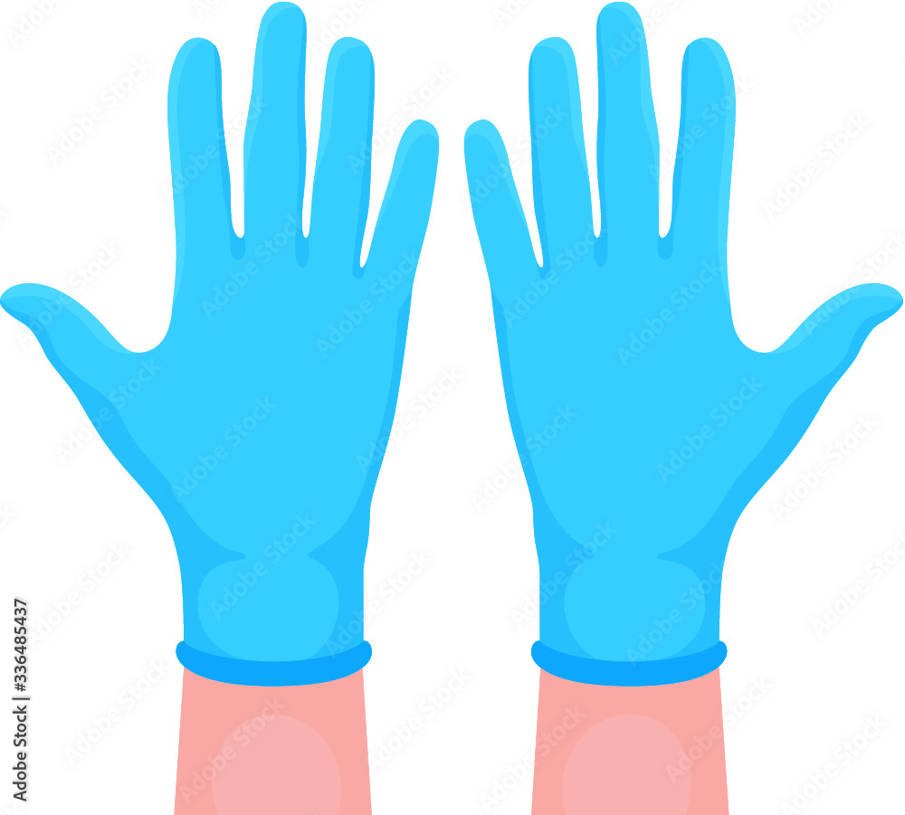 Obraz premium rubber gloves isolated on white